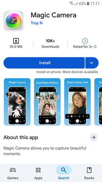 Android.Joker.2524 — приложение Magic Camera в Google Play